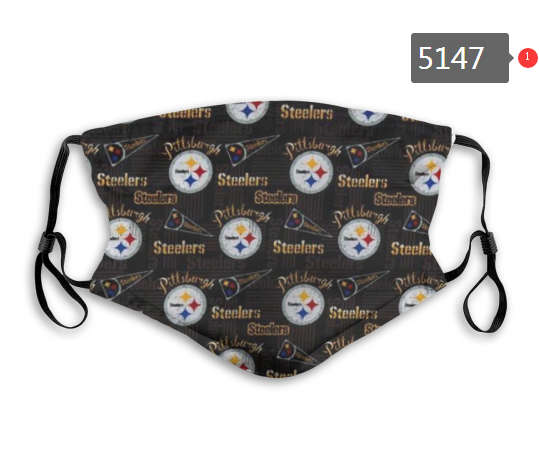 2020 NFL Pittsburgh Steelers #3 Dust mask with filter->nfl dust mask->Sports Accessory